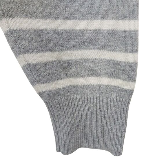JW Anderson x Uniqlo Hoodie Womens XL Gray White Striped Wool Blend Cozy Comfy - Picture 7 of 12